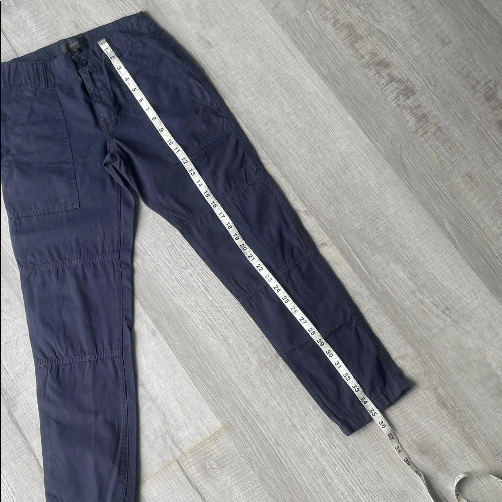 J. Crew Women’s Deep Blue Chino Cargo Pants, 00 size. - Picture 11 of 16